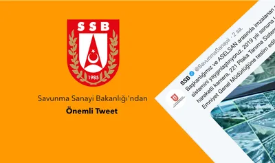 Savunma Sanayii Başkanlığı’ndan Önemli Tweet