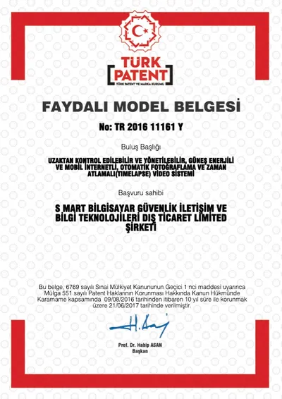 Utility Model Patent Certificate
