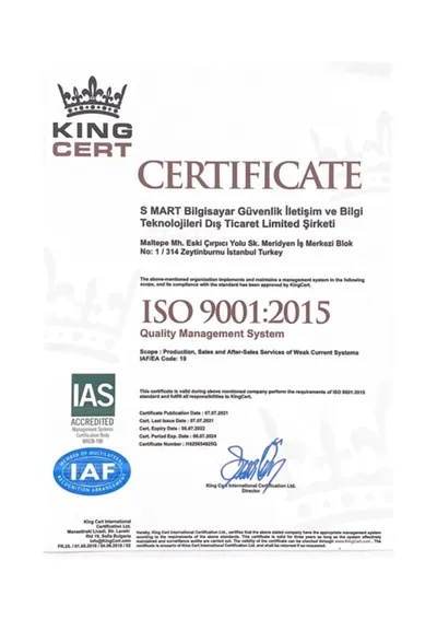 ISO9001 Certificate