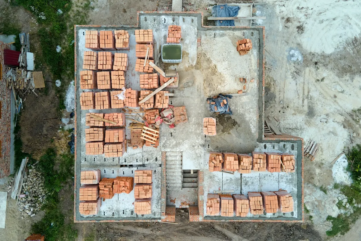 Drone Footage of A Construction Site